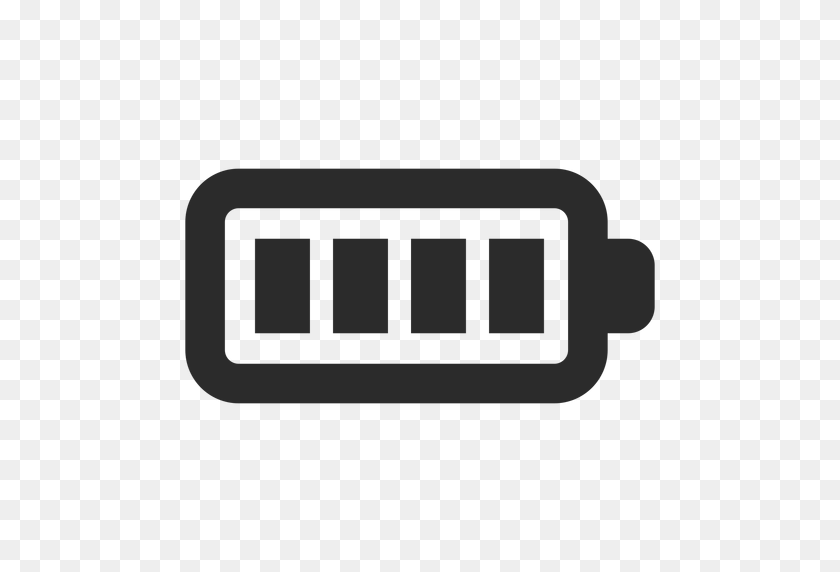512x512 Full Battery Stroke Icon - Battery PNG