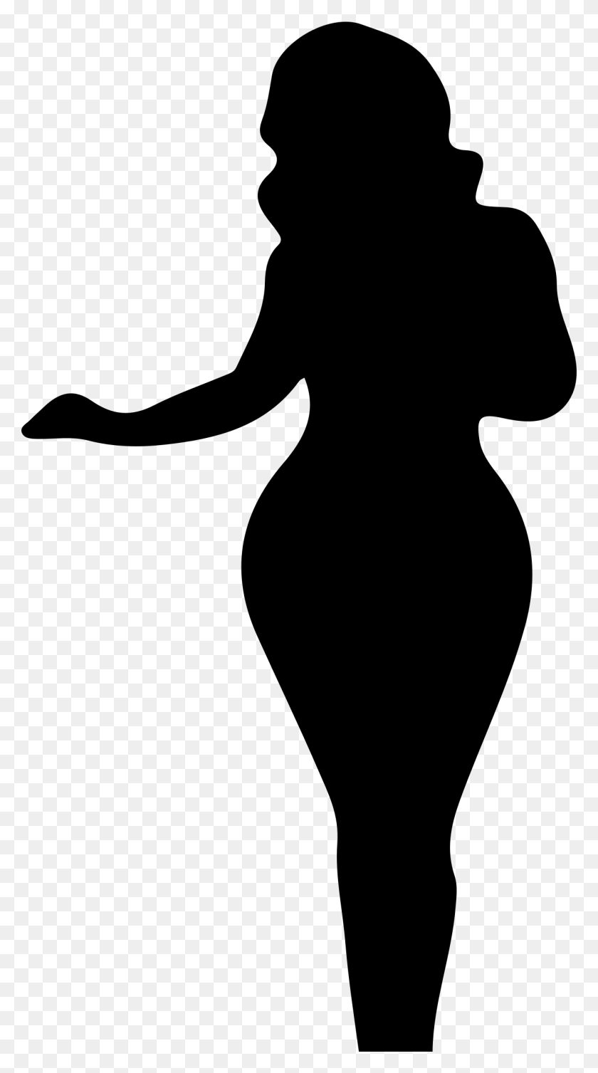 1236x2293 Full Figured Woman Silhouette Icons Png - Woman Silhouette PNG