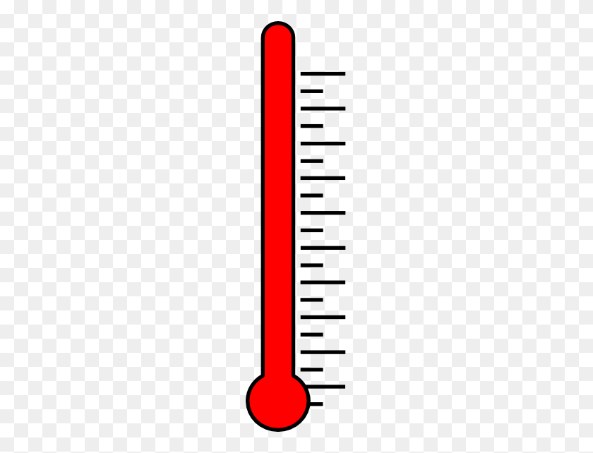 144x582 Full Fundraising Thermometer Clip Art - Thermometer PNG