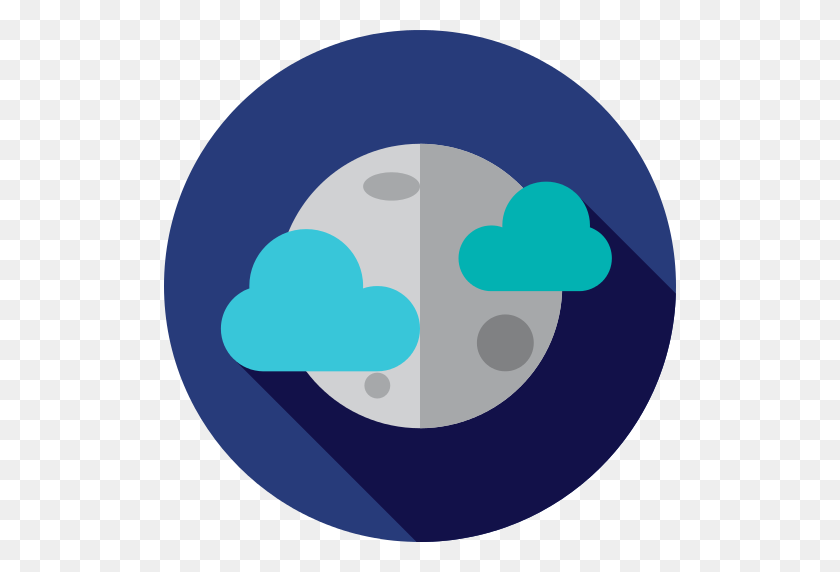 512x512 Full Moon Png Icon - Blue Moon PNG