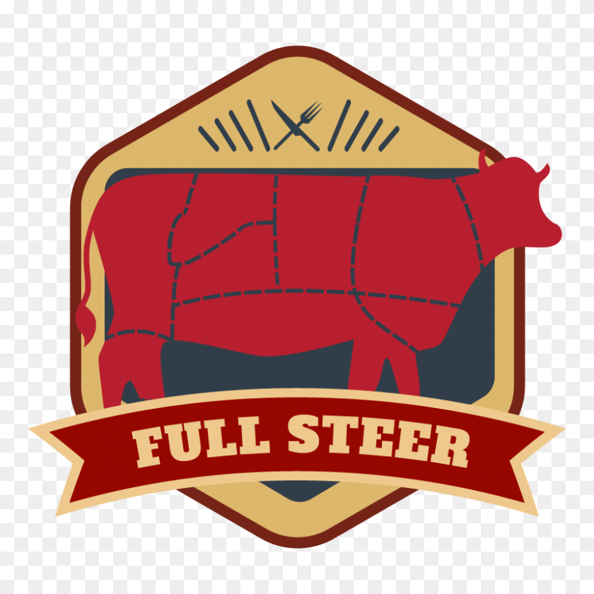 800x800 Full Steer - T Bone Steak Clipart