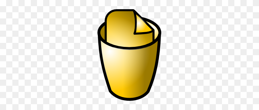 207x299 Full Trash Can Icon Clip Art - Open Trash Can Clipart
