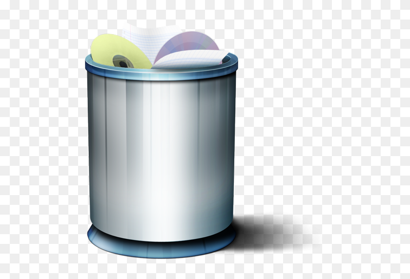 512x512 Full Trash Can Png Image Royalty Free Stock Png Images For Your - Trashcan PNG