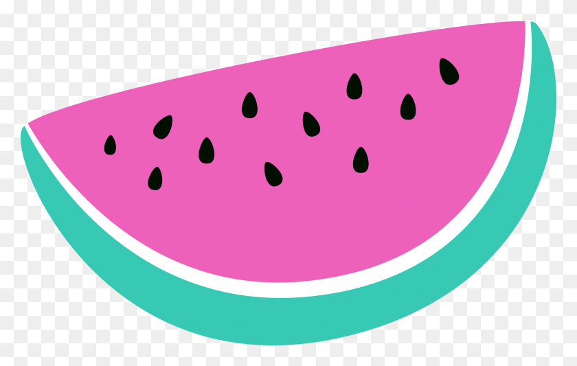 3526x2141 Fun Clipart - Watermelon Clipart PNG