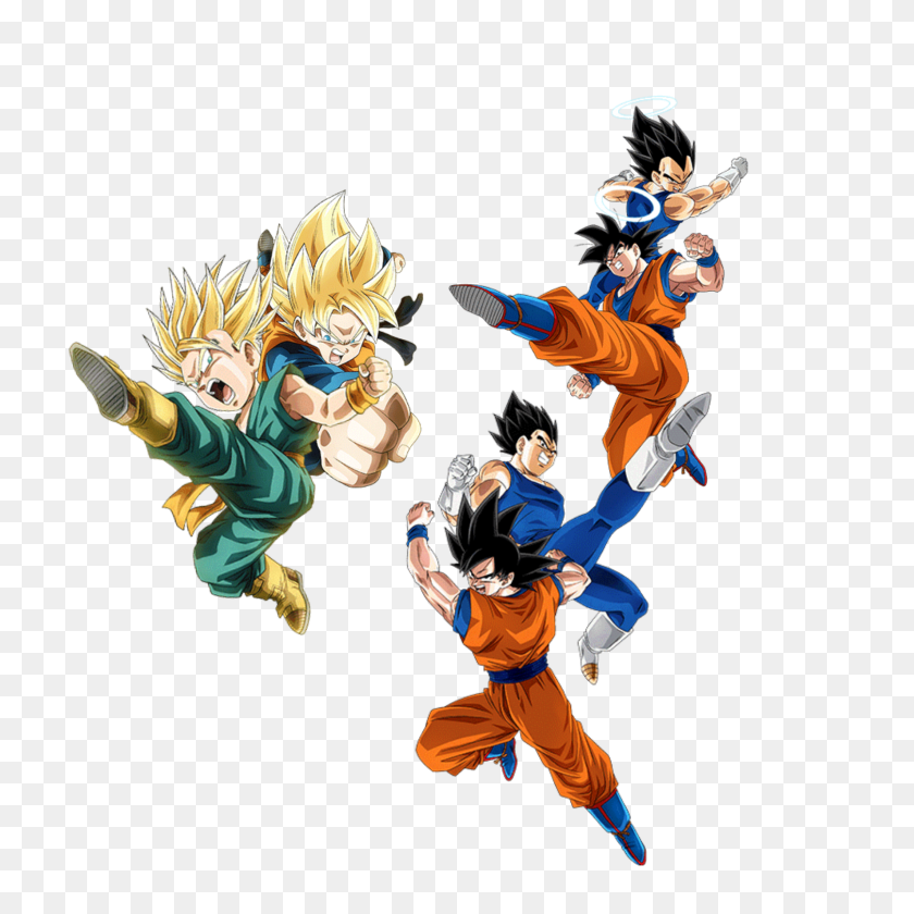 1773x1773 Fun Fact Int Goten Teq Trunks Have Very Similiar Poses When - Gotenks PNG