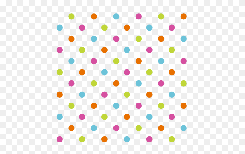 470x470 Fun Flowers Multi Coloured Polka Dots Wallpaper - Polka Dot Pattern PNG