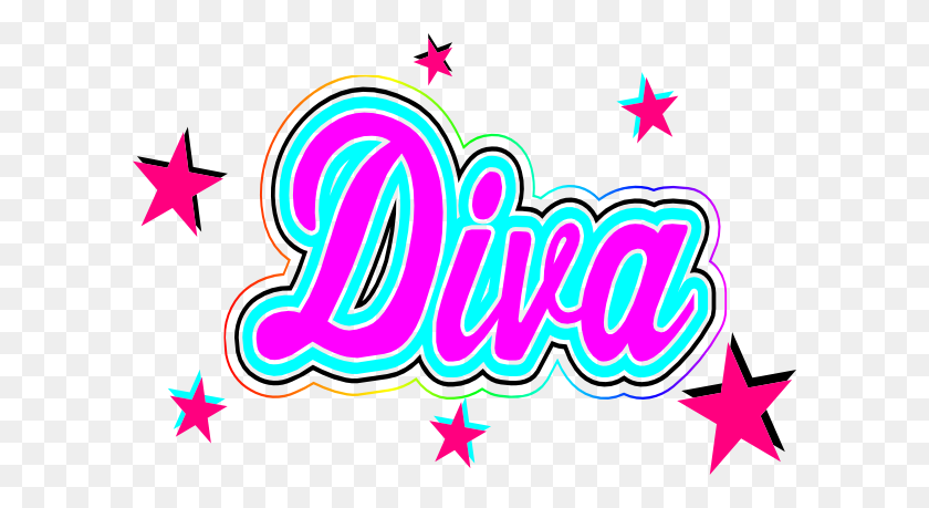 600x399 Fun Happy Birthday Diva Clip Art - Happy Birthday Glitter Clip Art
