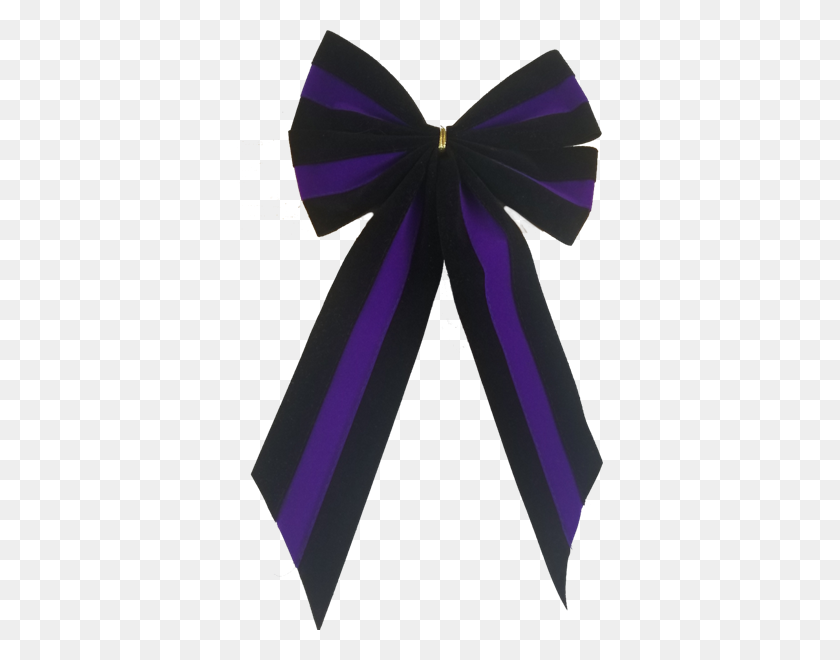 366x600 Funeral Mourning Memorial Bows Independence Bunting - Purple Bow PNG