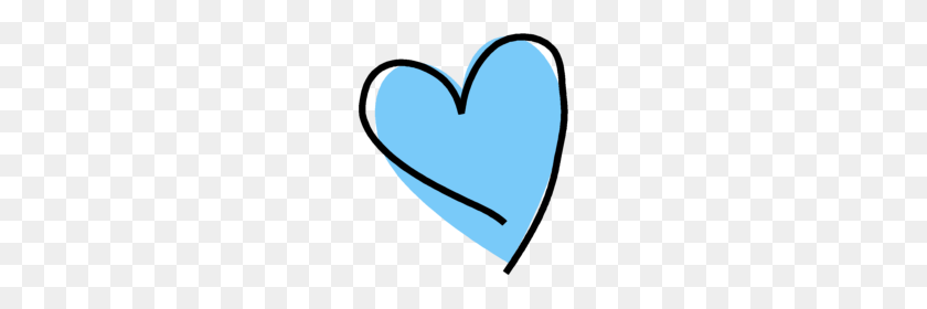191x220 Funky Blue Heart Clip Art Heart, Heart Clip Art - Blue Heart Clipart