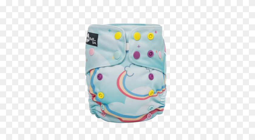 600x400 Funky Fluff Lux Bamboo Diaper System Lil Monkey Cheeks - Diaper PNG