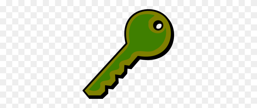 299x294 Funky Green Key Clip Art - Dew Clipart