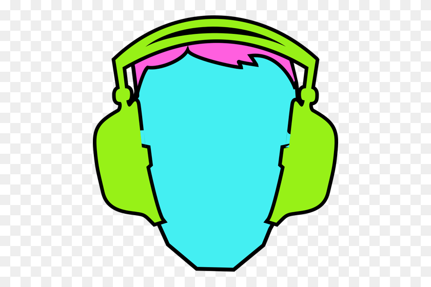 478x500 Funky Hearing Protection - Earmuffs Clipart
