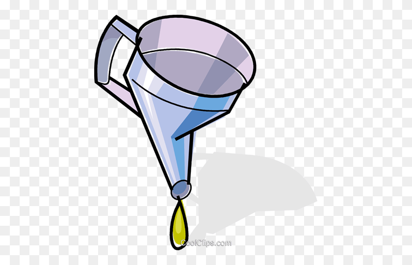 455x480 Funnel With A Drop Of Oil Royalty Free Vector Clip Art - Funnel Clipart