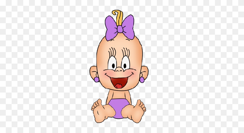 400x400 Funny Baby Girl Cartoon Clip Art Images Free To Use For Your - Baby Girl Clip Art Free