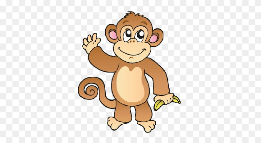 400x400 Funny Baby Monkey Pictures - Monkey Banana Clipart