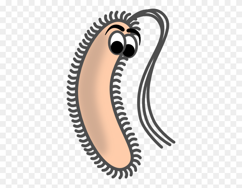 378x592 Funny Bacteria Clip Art - Microorganisms Clipart