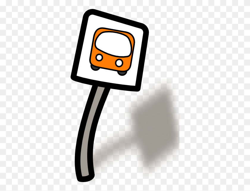 366x581 Funny Bus Stop Clip Art Free Vector - Strange Clipart
