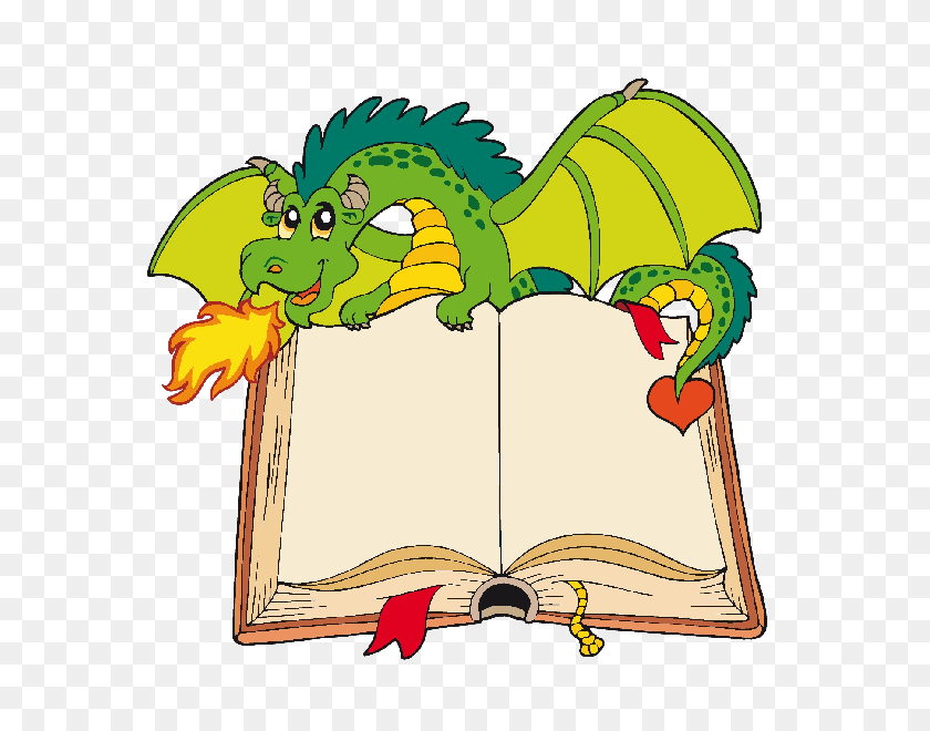 600x600 Funny Cartoon Dragon Clip Art Images Are On A Transparent - School Background Clipart