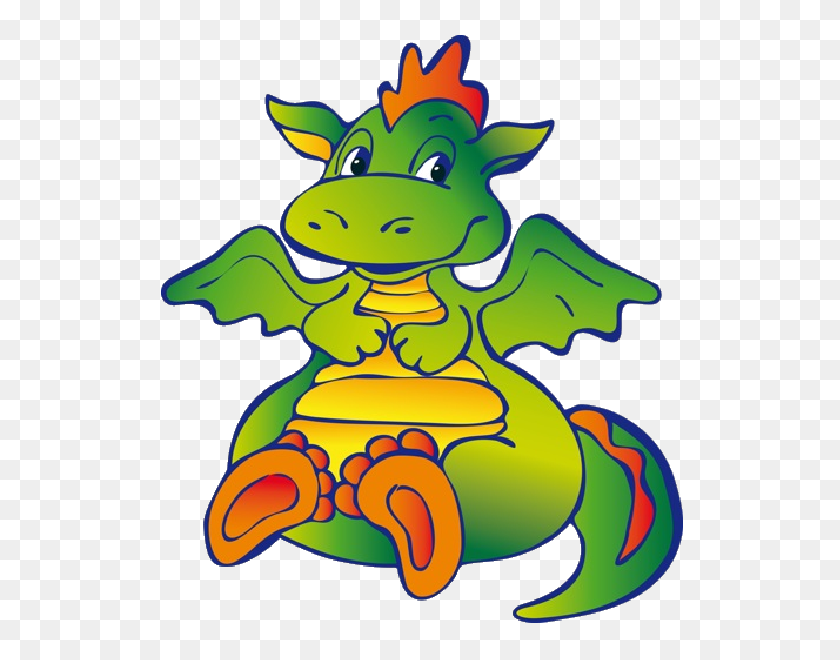 600x600 Funny Cartoon Dragon Clip Art Images Are On A Transparent - Fire Breathing Dragon Clipart