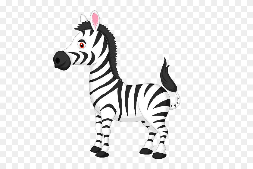 500x500 Funny Cartoon Zebra Clip Art Zebra Pictures Clipart - Zebra Clipart Black And White