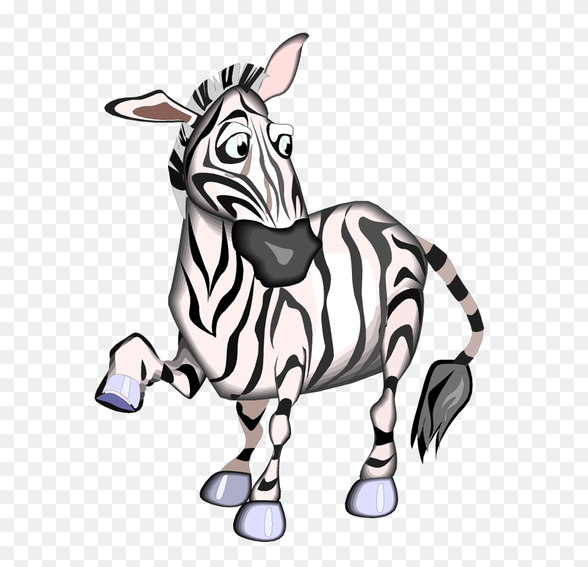 605x750 Funny Cartoon Zebra Clip Art Zebra Pictures Clipart - Funny Animal Clipart