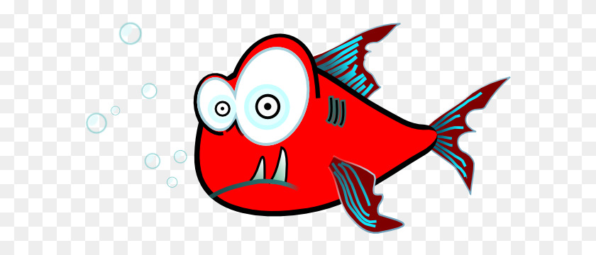 600x300 Funny Cartoons Fish Hook - Fish On Hook Clipart