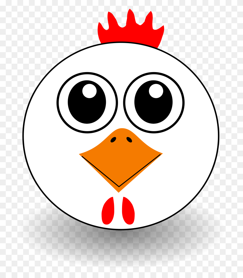 719x900 Funny Chicken Face Cartoon Png Clip Arts For Web - Cartoon Face PNG