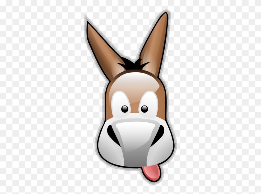 300x565 Funny Donkey Vector Clip Art Image - Funny Faces Clipart