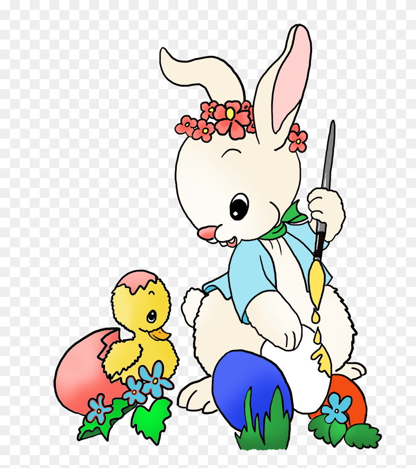 717x886 Funny Easter Bunny Clipart - Wiggles Clipart
