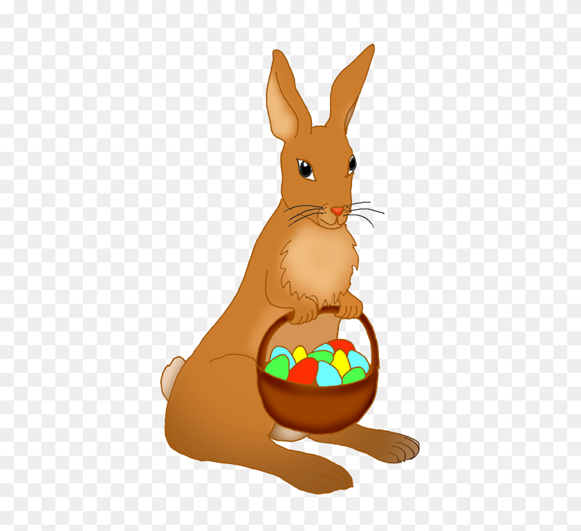 459x709 Funny Easter Bunny Clipart - Girl Eating Breakfast Clipart