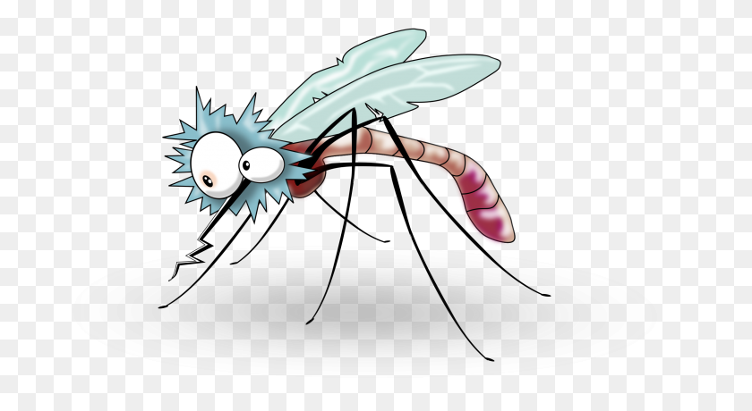 2400x1232 Funny Mosquito From Side Icons Png - Mosquito PNG