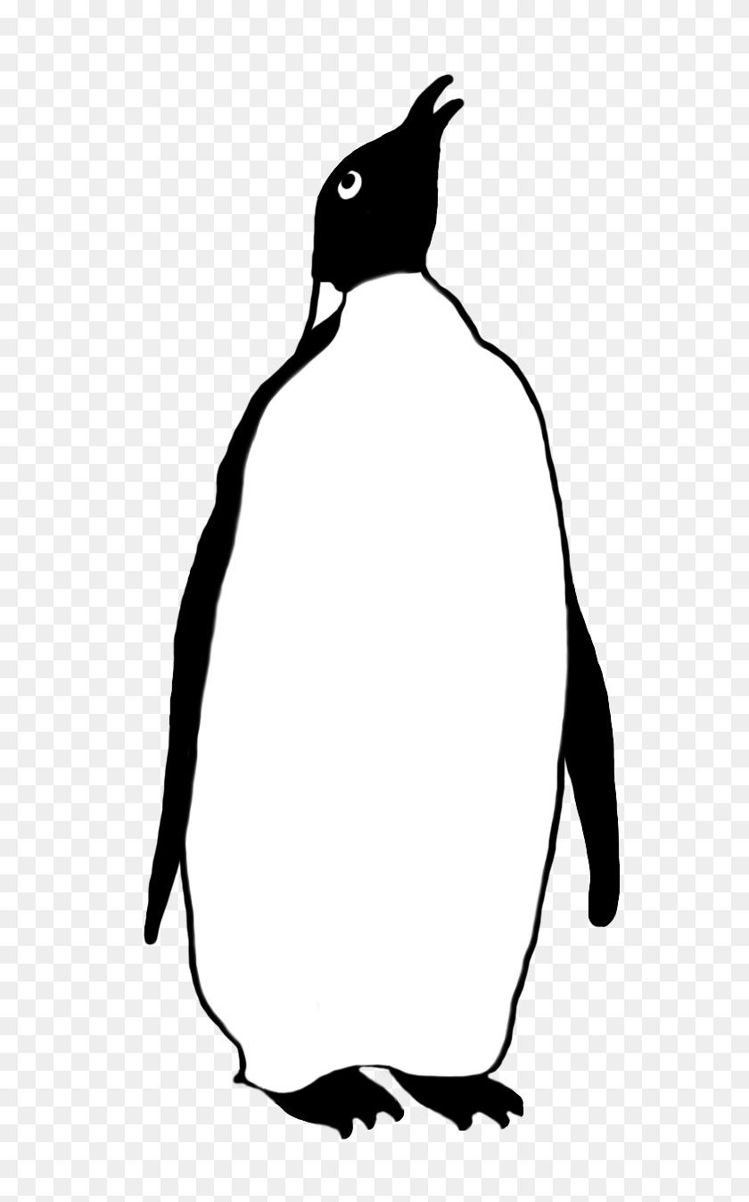 738x1287 Funny Penguin Clip Art - Rotation Clipart