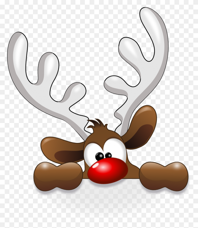 999x1159 Funny Reindeer Christmaswinter Decor Ideas - Rudolph The Red Nosed Reindeer Clipart