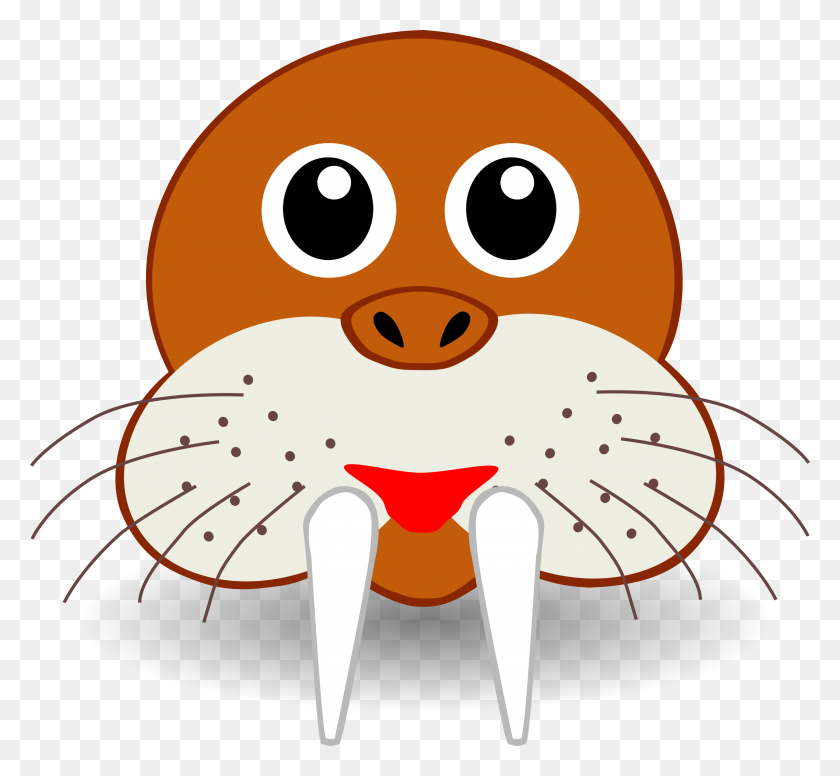 2400x2204 Funny Walrus Face Icons Png - Funny Face PNG