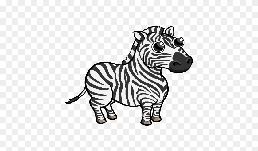 432x432 Divertido Dibujo De Cebra Arte De Dibujo De Cebra - Zebra Clipart En Blanco Y Negro