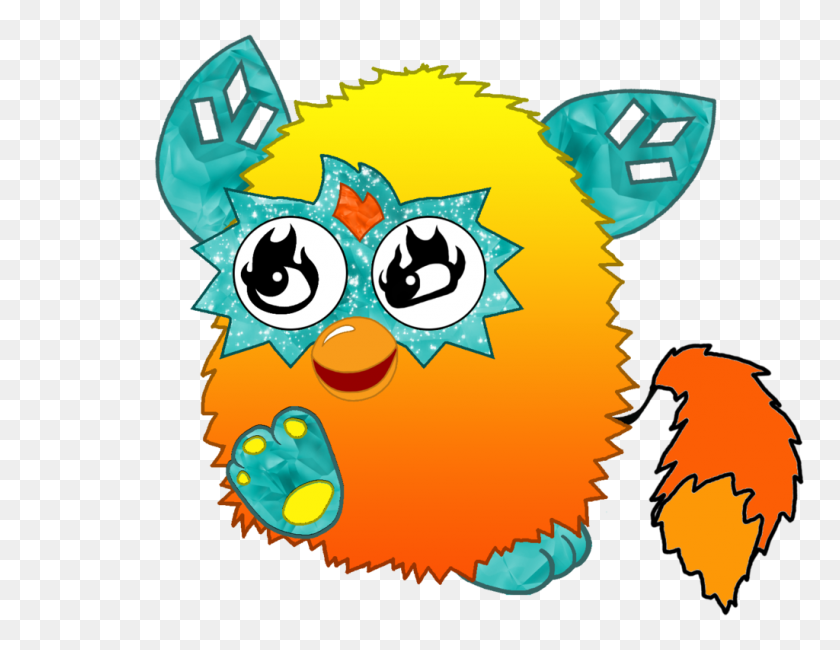 1024x775 Furby Crystal Serie Yellow And Orange - Furby PNG