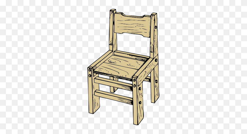 245x396 Furniture Clipart Old Chair - High Chair Clipart