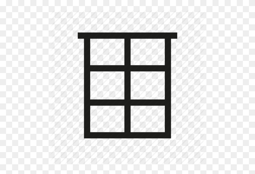 512x512 Furniture Line' - Window Frame PNG