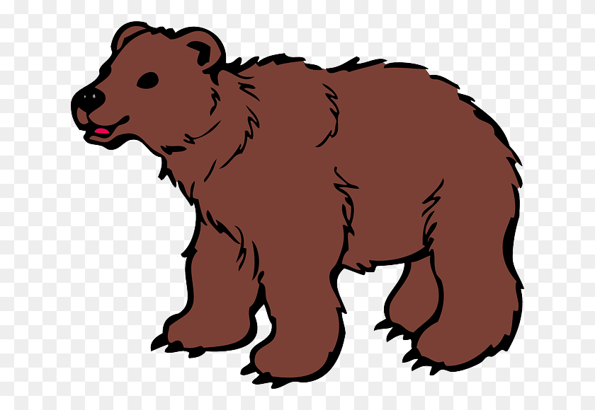 640x520 Furry Clipart Brown Bear - Pomeranian Clipart