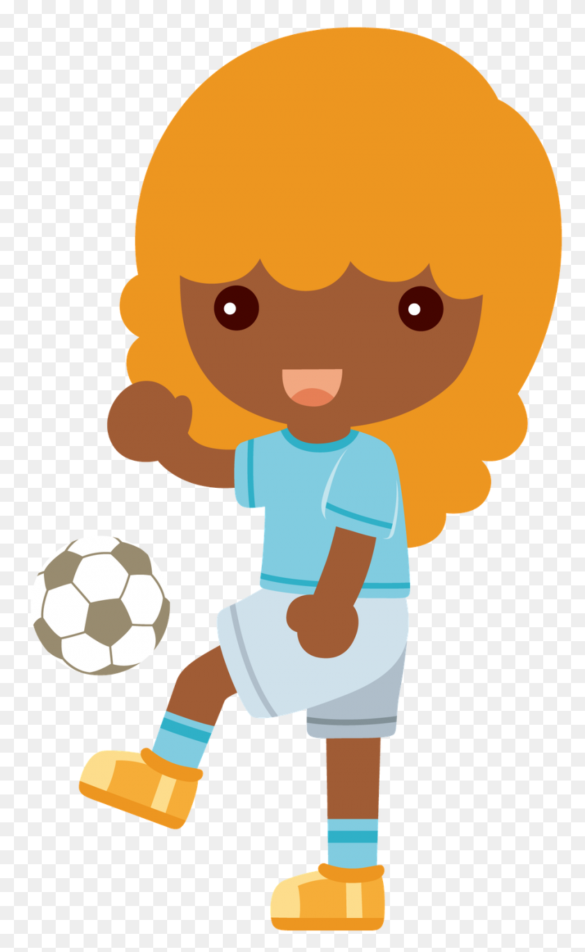 900x1507 Futebol - Soccer Girl Clipart