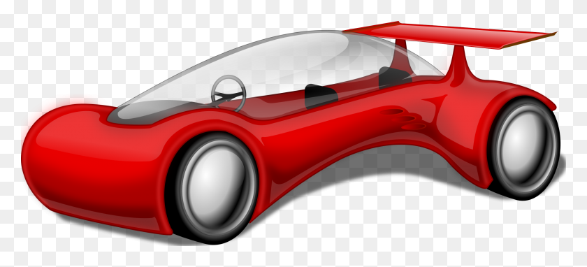 2400x991 Future Car Icons Png - Red Car PNG
