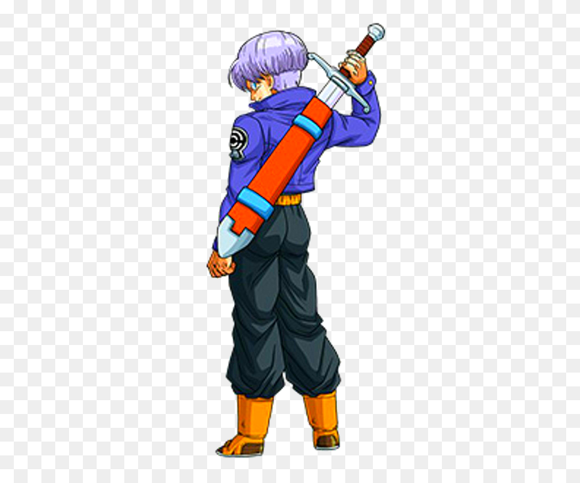 303x640 Future Trunks Brief From Dragon Ball Z - Trunks PNG