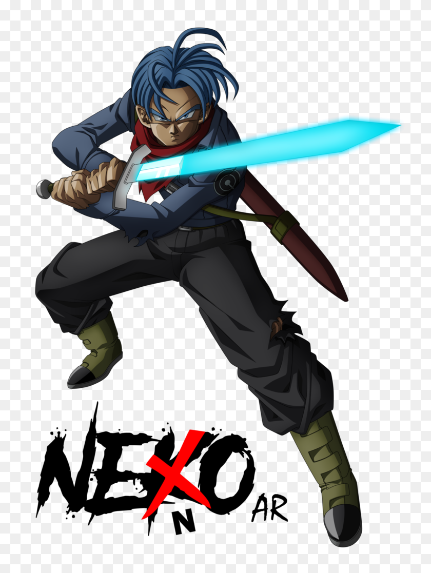 755x1057 Future Trunks, Sword Of Hope Remake - Future Trunks Png