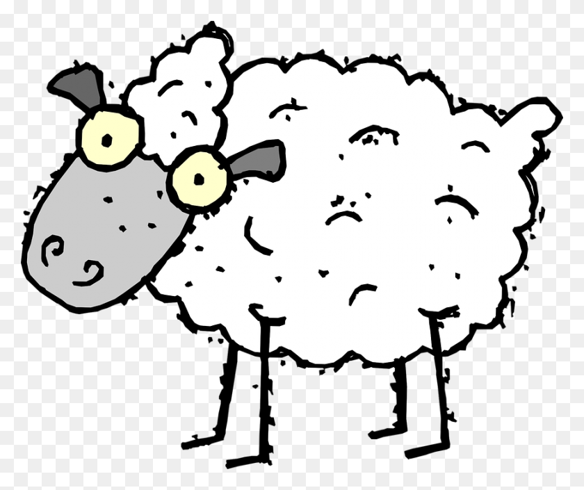 fuzzy-clipart-black-sheep-lamb-clipart-black-and-white-stunning