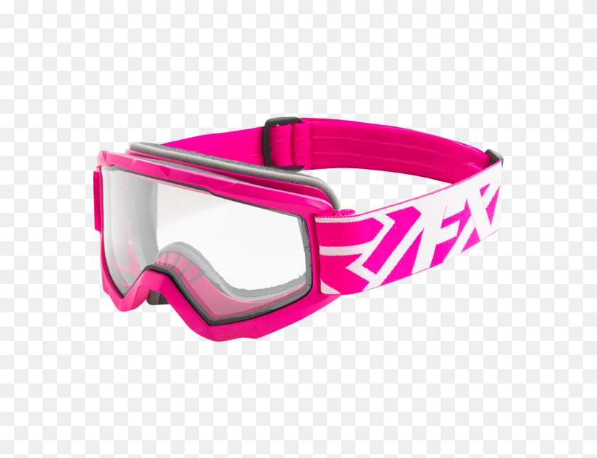 585x585 Fxr Squadron Snow Goggles Pink Frame With Clear Lens Bearclaw - Pink Frame PNG