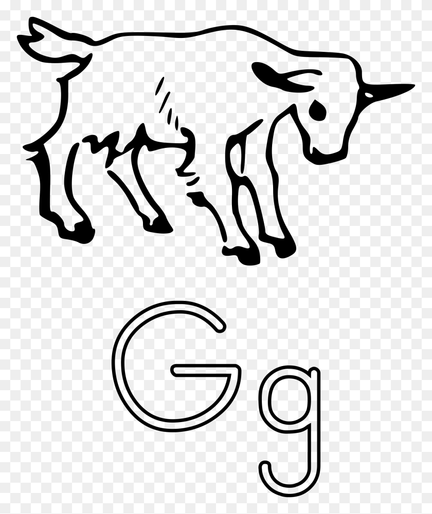1988x2400 G Is For Goat Icons Png - Goat PNG