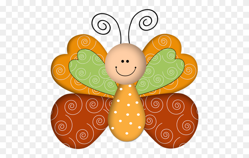 500x473 Gabrielita Butterfly - Kids Painting Clipart