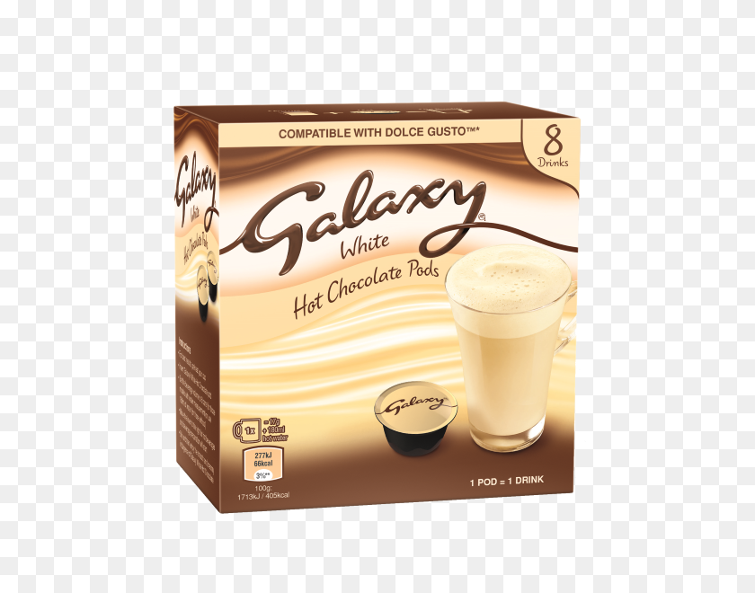 600x600 Vainas De Chocolate Caliente Blanco Galaxy - Chocolate Caliente Png