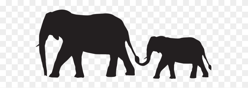 600x241 Gallery - Elephant Silhouette Clipart