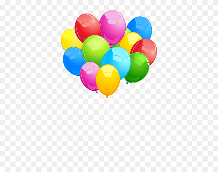 380x600 Gallery - Gold Balloons PNG